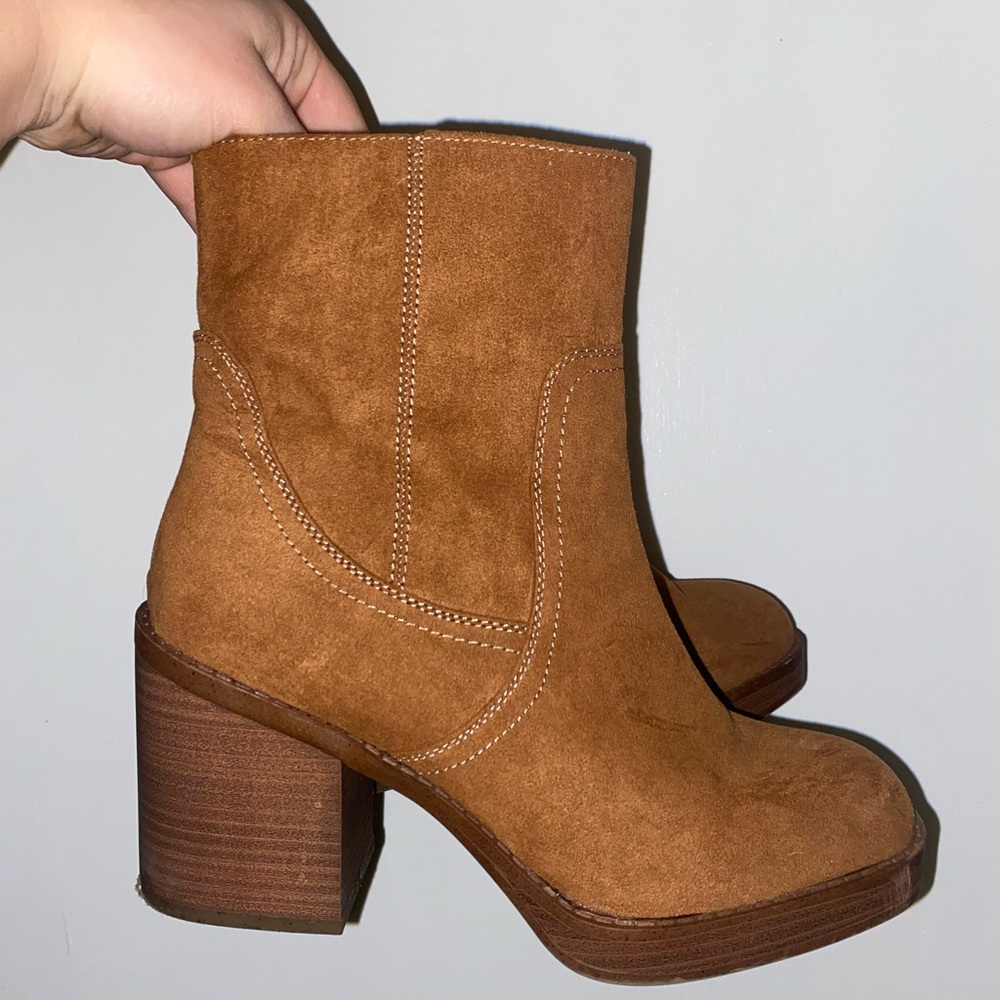 Brown Clog Booties